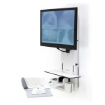 Ergotron 61-080-062 soporte para monitor de 24 pulgadas con montaje en pared en color blanco