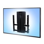 Ergotron soporte para monitor de hasta 160 cm (63 pulgadas) para montaje en pared, color negro, SKU 61-128-085