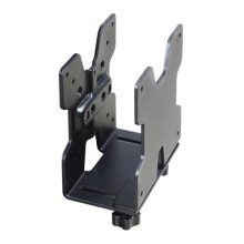 Ergotron soporte de CPU negro para instalación en escritorio, modelo 80-107-200, ideal para monitores
