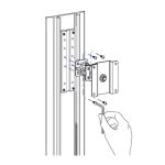 Ergotron Track Mount Bracket Kit en aluminio para monitores SKU 97-091.