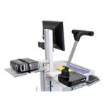 Montaje de techo para proyector Ergotron con estante grande utilitario en color gris, SKU 97-540-053