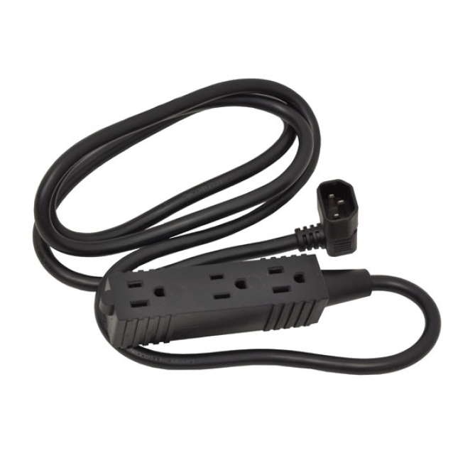 Ergotron caja de tomacorriente negro con 3 outlets Ergotron caja de tomacorriente negro modelo SV 3 con 3 outlets, SKU 97-703