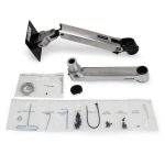 Ergotron 97-940-026 soporte de carrito para portátil y ordenador en color plata con diseño robusto y ajustable