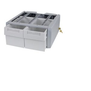 Cajón accesorio Ergotron 97-993 para carrito de portátil y ordenador en colores Gris y Blanco. SKU: 97-993