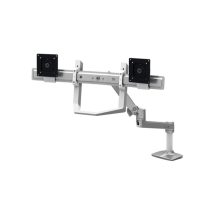Soporte para monitor Ergotron LX Series de 10 pulgadas en blanco, modelo 98-037-062. Ideal para montar monitores en escritorios.