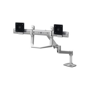 Soporte para monitor Ergotron LX Series de 10 pulgadas en blanco, modelo 98-037-062. Ideal para montar monitores en escritorios.