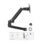 Ergotron Kit de brazo LX en color negro con extensión y collar, ideal para monitores. SKU 98-130-224
