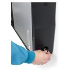 Montura para monitores Ergotron Zip12, de pared, negra y metálica, SKU DM12-1006-2