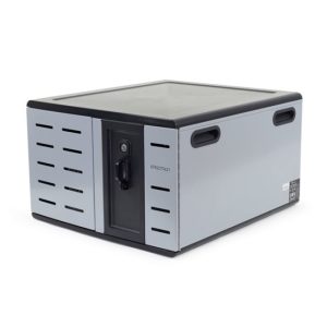 Ergotron ZIP12 Armario de gestión y carga para dispositivos portátiles, color negro y gris, ideal para ordenadores y tablets. SKU: DM12-1012-2