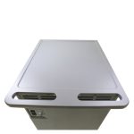 Imagen del Ergotron Zip40, un carro de gestión y carga para dispositivos portátiles en colores negro y gris, SKU DM40-2008-2