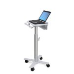Ergotron StyleView Laptop Cart, carro multimedia portátil en color blanco, fabricado en aluminio. SKU: SV10-1100-0