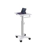 Ergotron StyleView S-Tablet Cart, SV10-1800-0, carrito multimedia de aluminio blanco para tabletas