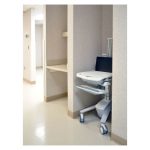 Ergotron StyleView EMR Laptop Cart en color blanco, para uso portátil y multimedia, SKU SV41-6100-0