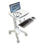 Ergotron StyleView EMR Laptop Cart en color blanco, para uso portátil y multimedia, SKU SV41-6100-0