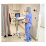 Ergotron StyleView EMR Laptop Cart en color blanco, para uso portátil y multimedia, SKU SV41-6100-0