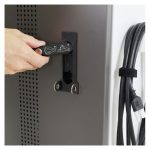 Imagen del soporte Ergotron YES35 independiente para monitores en negro y plata, SKU YES35-TAB-2