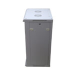 Extralink Armario rackmount 15U de 600x600 mm en color gris, SKU EX.14350. Ideal para servidores y equipos de red, montable en la pared.