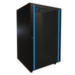 Armario rackmount de pie Extralink 27U, dimensiones 800x800 mm en color negro, SKU EX.14404
