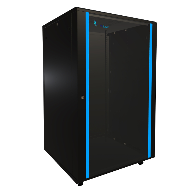 Extralink armario rackmount 27U de pie 800x800 negro Armario rackmount de pie Extralink 27U, dimensiones 800x800 mm en color negro, SKU EX.14404