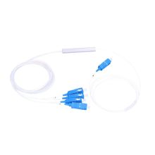 Splitter Extralink 1:4 PLC con conectores SC/UPC, 900um y 1.5 metros de largo, SKU EX.0653