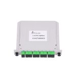 Imagen del Extralink Splitter 1:8 PLC SC/APC Tipo Ranura con SKU EX.10048, ideal para soluciones de cableado.