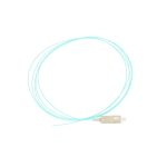 Imagen del pigtail de fibra óptica multimodo SC/UPC OM3 de 2 metros Extralink con especificaciones OM3 50/125 y función easy strip, SKU EX.10406