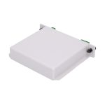 Splitter óptico Extralink 1:2 PLC con conectores SC/APC, SKU EX.11533, tipo de ranura.