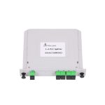 Extralink Splitter 1:4 PLC SC/APC de tipo Slot. Ideal para divisiones de señal en instalaciones de cableado de fibra óptica. SKU EX.11540