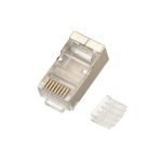 Conector Extralink RJ45 Categoría 6 FTP, 8P8C, ideal para redes de alta velocidad. SKU: EX.11588