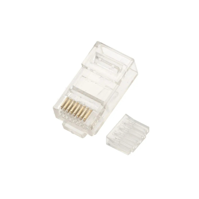 Extralink Conector RJ45 CAT6 UTP Alta Velocidad Extralink RJ45 Conector CAT6 UTP RJ45 8P8C para cableado de red, SKU EX.11595