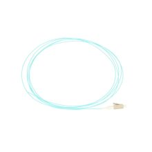 Extralink Pigtail LC/UPC multimodo OM3 con especificaciones 50/125 y 2 metros de longitud, SKU EX.12462. Ideal para cableado de centros de datos.