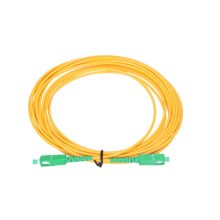 Patchcord Extralink SC/APC a SC/APC monomodo, simplex, G.657A1, 3mm de grosor, 5 metros de longitud. SKU: EX.1575