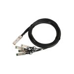 Extralink QSFP+ cable DAC, admite 40Gbps hasta 4x 10Gbps, longitud de 3 metros, 30AWG, SKU EX.15791