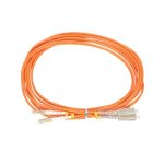 Extralink Patchcord LC/UPC-SC/UPC Multimodo OM2 Duplex de 3mm ancho y 5m de longitud - SKU EX.16217