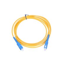 Cable Patchcord monomodo simplex de 3 mm y 3 metros SC/UPC a SC/UPC de Extralink, SKU EX.1674
