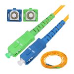 Extralink EX.17660 cable de fibra óptica e InfiniBand de 2 metros con conector SC para FTTH en colores azul, verde y naranja
