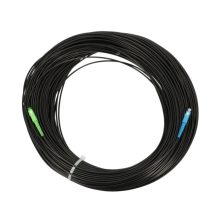 Imagen del Extralink EX.18563, un cable de fibra óptica e InfiniBand de 160 metros, con conectores SC, ideal para FTTH y color negro