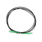 Extralink Patchcord SC/APC-SC/APC negro monomodo simplex, 3mm de diámetro, 1 metro de longitud. SKU: EX.19287