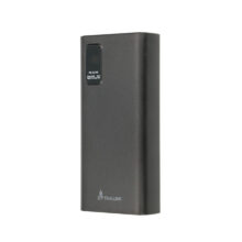 Extralink Powerbank EPB-068 de color negro con una capacidad de 20000mAh, soporte de carga rápida y puerto USB-C. SKU: EX.19508