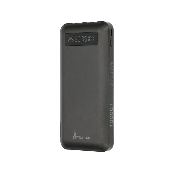 Extralink Powerbank 10000mAh Negro con USB-C Powerbank Extralink EPB-083 de 10000mAh en color negro con puerto USB-C. SKU: EX.19607