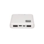 Extralink Powerbank EPB-098W de 10000mAh en color blanco con puerto USB-C, SKU EX.19638