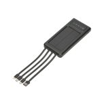 Extralink Powerbank EPB-091 de 10000mAh en color negro con puerto USB-C y carga solar. SKU: EX.19645