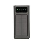 Extralink Powerbank EPB-091 de 10000mAh en color negro con puerto USB-C y carga solar. SKU: EX.19645