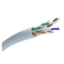 Rollo de cable par trenzado Extralink CAT6 UTP versión 2 para uso interior, longitud 100 metros. SKU EX.19713