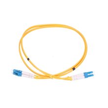 Patchcord Extralink monomodo duplex con conectores LC/UPC-LC/UPC, longitud de 0.5 metros, especificaciones G652D, diámetro 3mm, SKU EX.2862