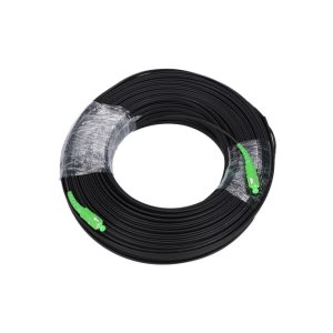 Cable Extralink Patchcord tipo Flat Drop, monomodo, simplex, con conectores SC/APC en ambos extremos, longitud de 150 metros. SKU: EX.6129