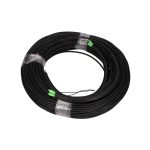 Patchcord Extralink de 125m, modelo EX.8277, tipo SC/APC-SC/APC, Monomodo, Duplex, G657A2, diseñado para exterior.