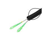 Patchcord Extralink de 125m, modelo EX.8277, tipo SC/APC-SC/APC, Monomodo, Duplex, G657A2, diseñado para exterior.