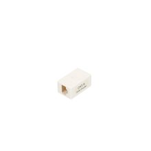 Caja de conexión Extralink RJ45 CAT6 UTP blanca, ideal para redes de alta velocidad. SKU: EX.9625