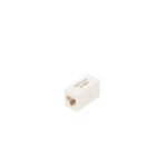 Caja de conexión Extralink RJ45 CAT6 UTP blanca, ideal para redes de alta velocidad. SKU: EX.9625